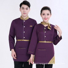 Hotel Uniform Tops Apron Hotel Uniforms for Women Restaurant Waitress Uniforms